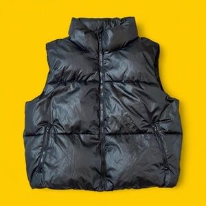 Old Navy Black Puffer Vest Men’s Large | Lightweight Winter Outerwear